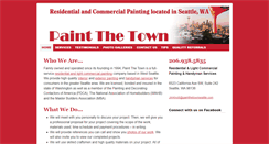 Desktop Screenshot of paintthetownseattle.com